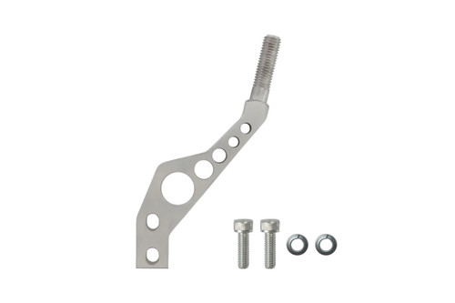 Shifter Stick - Double Bend - 12 mm x 1.75 Thread - Hardware Included - Aluminum - Natural - Ford Mustang 1979-2004 - Each Shifter Stick - Double Bend - 12 mm x 1.75 Thread - Hardware Included - Aluminum - Natural - Ford Mustang 1979-2004 - Each