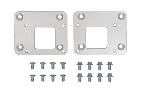 Motor Mount - Adapter Plate - Bolt-On - Aluminum - Clear Anodized - GM LS-Series Engine Mount to GM LT-Series - Kit
