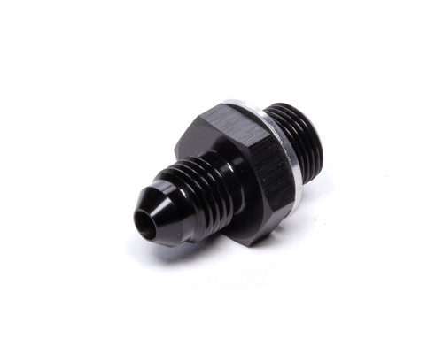 Fitting - Adapter - Straight - 4 AN Male to 12 mm x 1.00 Male - Aluminum - Black Anodized - Each
