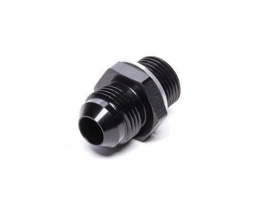 Fitting - Adapter - Straight - 8 AN Male to 18 mm x 1.50 Male - Crush Washer - Aluminum - Black Anodized - Each