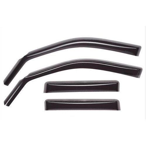 Side Window Visor - Snap-In / Stick-On - Front / Rear - 3 mm Thick - Plastic - Dark Smoke - Ford Midsize SUV 2015-18 - Kit Side Window Visor - Snap-In / Stick-On - Front / Rear - 3 mm Thick - Plastic - Dark Smoke - Ford Midsize SUV 2015-18 - Kit