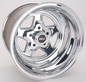 Wheel - ProStar - 15 x 10 in - 3.500 in Backspace - 5 x 4.50 in Bolt Pattern - Aluminum - Polished - Each