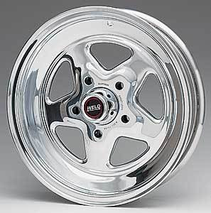 Wheel - Prostar - 15 x 4 in - 1.875 in Backspace - 5 x 4.75 in Bolt Pattern - Aluminum - Polished - Each