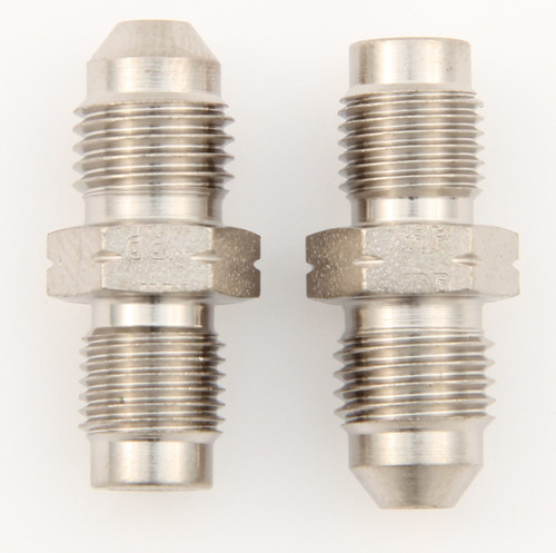 Fitting - Adapter - Straight - 3 AN Male to 10 mm x 1.00 Inverted Flare Male - Steel - Nickel Plated - Pair