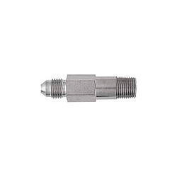Fitting - Adapter - Straight - 4 AN Male to 1/8 in NPT Male - Long - Steel - Nickel Plated - Each