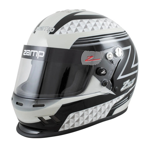Helmet - RZ-37Y - Snell CMR2016 - Head and Neck Support Ready - Black / Gray - Size 6-3/4 - Each