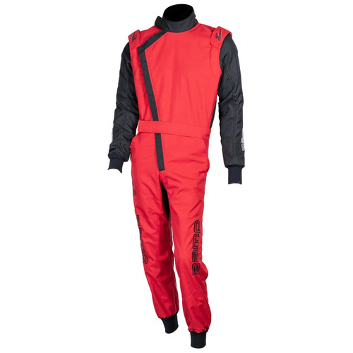 Driving Suit - ZK-40 - 1-Piece - Double Layer - Aramid - Red / Black - Youth Medium - Each Driving Suit - ZK-40 - 1-Piece - Double Layer - Aramid - Red / Black - Youth Medium - Each