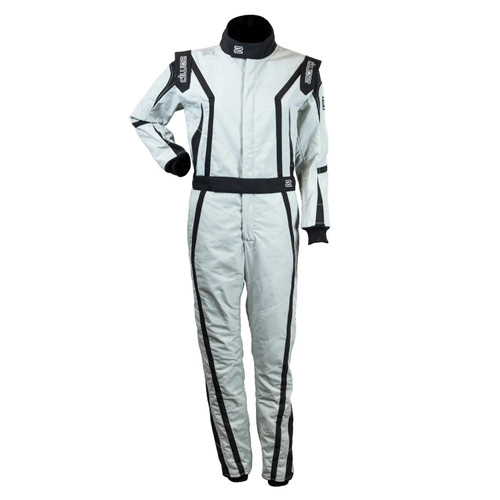 Driving Suit - ZR-52F - 1-Piece - SFI 3.2A/5 - Triple Layer - Aramid - Gray - X-Large - Each