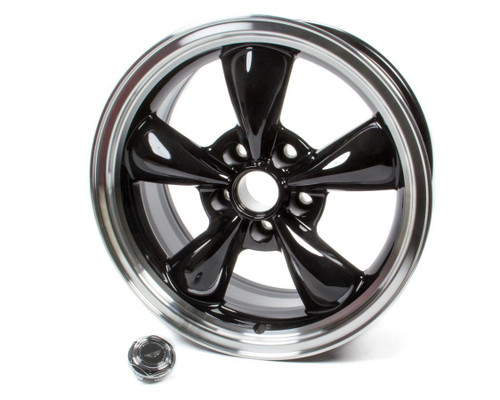 Wheel - Torq Thrust M - 17 x 8 in - 4.500 in Backspace - 5 x 4.75 in Bolt Pattern - Aluminum - Gloss Black Paint Center - Machined Lip - Each