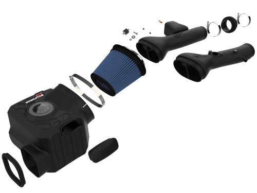 Air Induction System - Momentum GT - Reusable Oiled Filter - Plastic - Black - Toyota V6 - Toyota Midsize SUV 2003-24 - Kit
