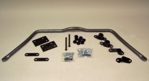 Sway Bar - Front - 1.375 in Diameter - Polyurethane Bushings - Chromoly - Gray Powder Coat - Mopar B-Body 1964-69 - Kit