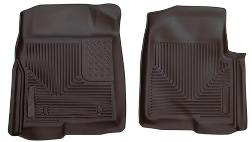 Floor Liner - X-ACT Contour - Front - Plastic - Black / Textured - Ford Fullsize Truck 2009-13 - Pair