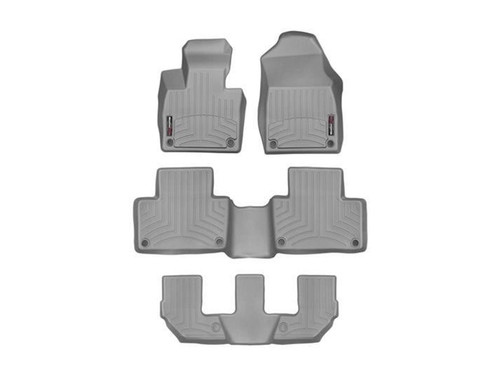 Floor Mat - Front / 2nd Row / 3rd Row - Plastic - Black / Textured - Jeep Grand Cherokee L 2022-25 - Kit