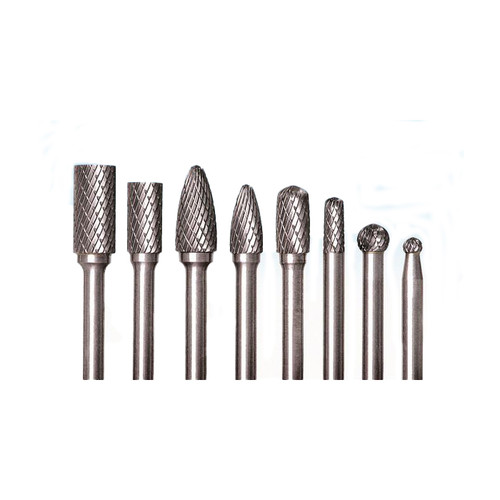 Carbide Burr Set - Double Cut - Solid - 1-1/2 in Long - 1/4 in Shank - Kit