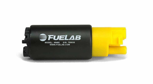 Fuel Pump - Electric - In-Tank - 325 lph - 11 mm Female Inlet / 5/16 in Hose Barb Outlet - Gas / E85 - Filter / Hardware Included - Steel - Black Paint - Each