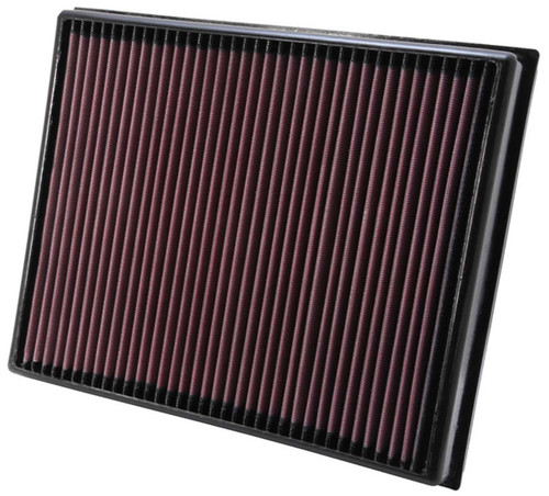 Air Filter Element - Panel - 12.375 x 10.25 in - 1.625 in Tall - Reusable Cotton - Red - Volkswagen Amarok 2010-21 - Each