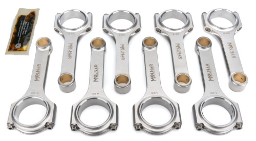 Connecting Rod - H-Beam - 6.800 in Long - 7/16 in Cap Screws - Billet Steel - Big Block Chevy - Set of 8