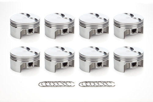 Piston - AutoTec - Forged - Flat Top - 4.010 in Bore - 1.340 in Compression Height - 1.5 x 1.5 x 3.0 mm Ring Grooves - Minus 3.30 cc - GM LS-Series - Set of 8
