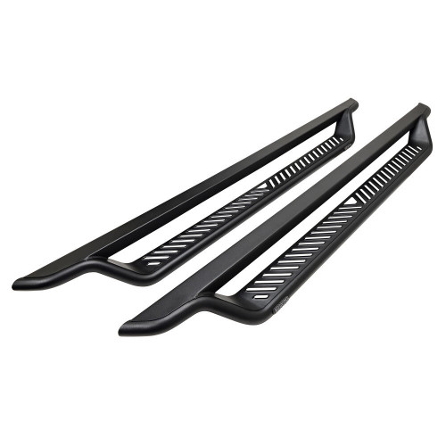 Step Boards - Outlaw - 4 in Drop - Steel - Black Textured Powder Coat - Crew Cab - GM Midsize Truck 2015-26 - Pair