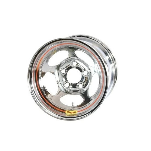Wheel - Five-Spoke Inertia Beaded - 15 x 8 in - 2.000 in Backspace - 5 x 4.75 in Bolt Pattern - Steel - Chrome - Each