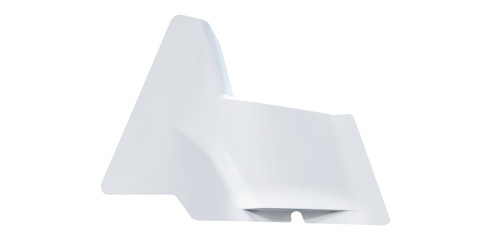 Arm Guard - Passenger Side - Fiberglass - White - Sprint Car - Each