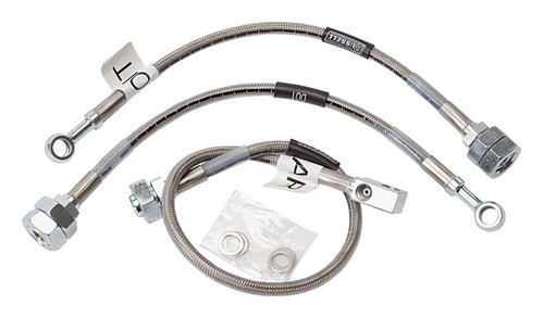 Brake Hose Kit - Street Legal - DOT Approved - Braided Stainless - GM Compact Truck 1982-91 - Kit
