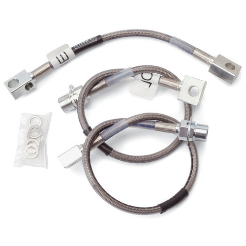 Brake Hose Kit - Street Legal - DOT Approved - Braided Stainless - Ford Mustang 1987-93 - Kit