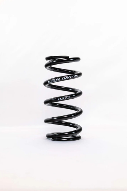 Coil Spring - Coil-Over - Barrel - 2.5 in ID - 8 in Length - 375 lb/in Spring Rate - Steel - Black Powder Coat - Each
