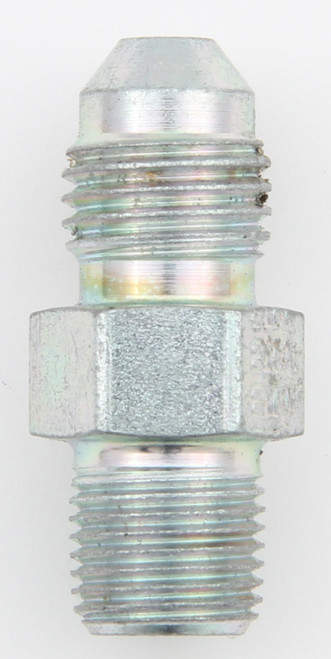 Fitting - Adapter - Straight - 3 AN Male to 1/8 in NPT Male - Steel - Zinc Oxide - Each