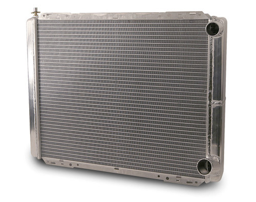 Radiator - 26 in W x 19 in H x 3 in D - Passenger Side Inlet - Passenger Side Outlet - Aluminum - Natural - Each