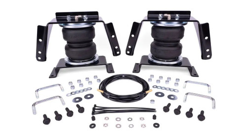 Air Spring Kit - Loadlifter 5000 - Bags / Brackets / Lines - 5000 lb Capacity - Black Powder Coat Brackets - Rear - Ford Fullsize Truck 2017-24 - Kit