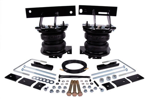 Air Spring Kit - Loadlifter 7500 XL - Bags / Brackets / Lines - 7500 lb Capacity - Black Powder Coat Brackets - Rear - Ford Fullsize Truck 2020 - Kit