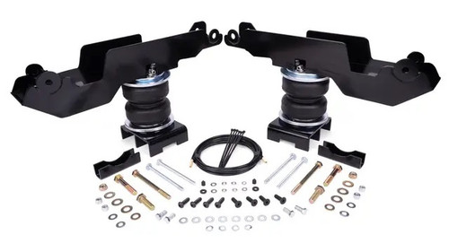 Air Springs - Loadlifter 5000 - Bags / Brackets / Lines / Hardware - 5000 lb Capacity - Black Powder Coat Brackets - Rear - 2WD - Mercedes-Benz Sprinter 2019-24 - Kit