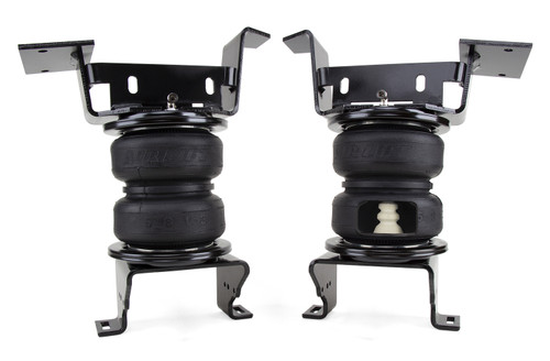 Air Spring Kit - Loadlifter 5000 Ultimate - Bags / Brackets / Lines - 5000 lb Capacity - Black Powder Coat Brackets - Rear - GM Fullsize Truck 2020 - Kit