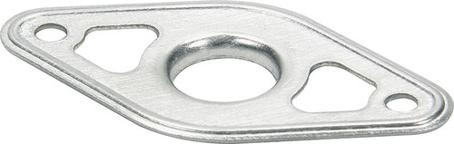 Body Reinforcing Plate - 2 in Wide - 1 in Tall - 1/8 in Rivet Attachment - Stainless - Natural - Quick Turn Fasteners - Set of 10