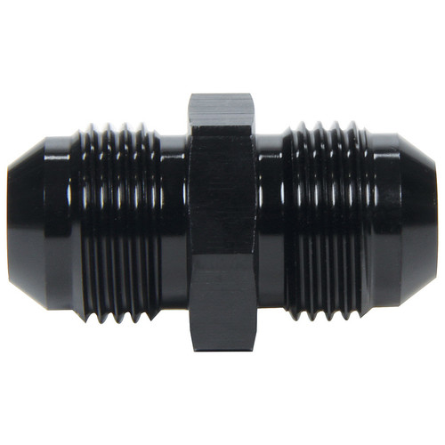 Fitting - Adapter - Straight - 8 AN Male to 8 AN Male - Aluminum - Black Anodized - Each