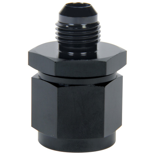 Fitting - Adapter - Straight - 12 AN Female Swivel to 8 AN Male - Aluminum - Black Anodized - Each