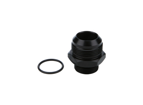 Fitting - Adapter - Straight - 16 AN Male O-Ring to 20 AN Male - Aluminum - Black Anodized - Each