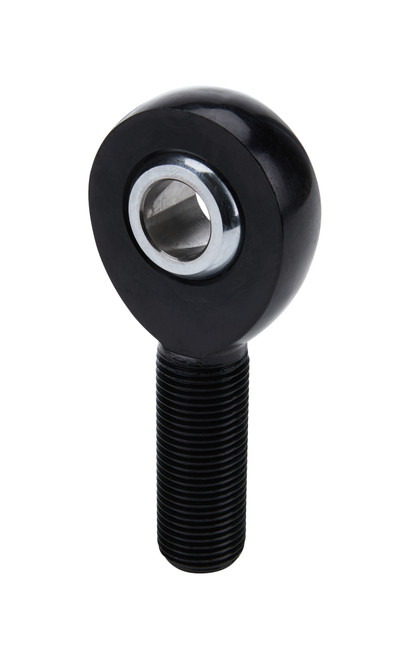 Rod End - Spherical - 1/2 in Bore - 5/8-18 in Right Hand Male Thread - Steel Ball - Aluminum - Black Anodized - Each