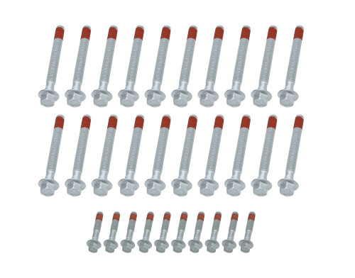 Cylinder Head Bolt Kit - Hex Head - Steel - Zinc Oxide - GM LS-Series - Kit