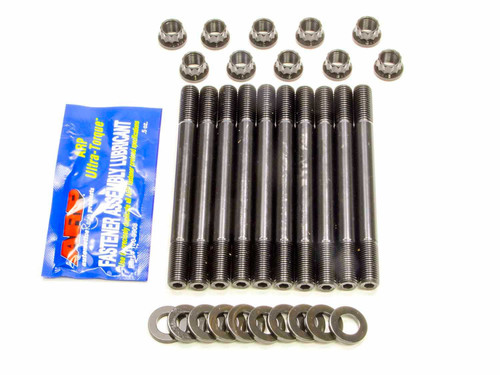 Cylinder Head Stud Kit - 12 Point Nuts - Chromoly - Black Oxide - Nissan 4-Cylinder - Kit