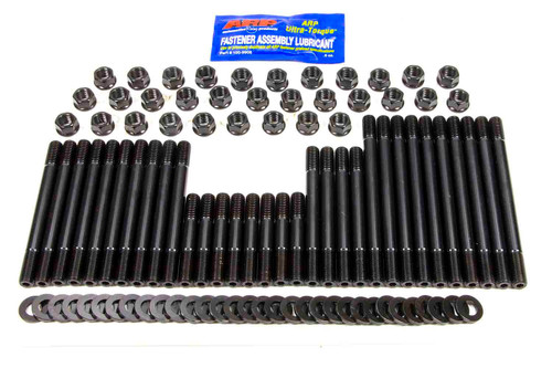 Cylinder Head Stud Kit - Hex Nuts - Chromoly - Black Oxide - Aftermarket Head - Big Block Chevy - Kit