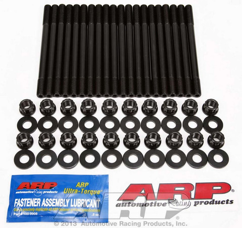 Cylinder Head Stud Kit - 12 Point Nuts - Chromoly - Black Oxide - Ford Coyote - Kit