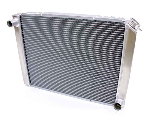 Radiator - Universal-Fit - 28.5 in W x 17 in H x 3 in D - Driver Side Inlet - Passenger Side Outlet - Aluminum - Natural - Each
