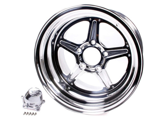 Wheel - Street Lite - 15 x 14 in - 4.500 in Backspace - 5 x 4.75 in Bolt Pattern - Aluminum - Polished / Machined Center - Polished Lip - Each