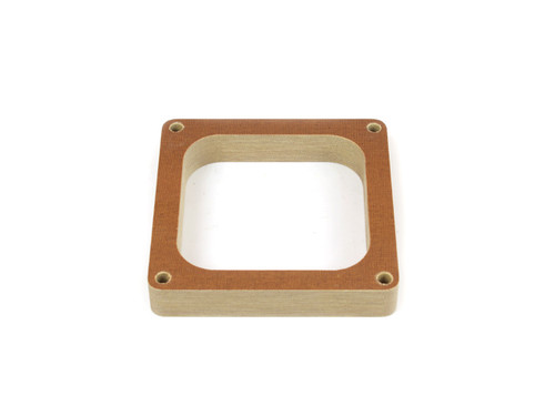 Carburetor Spacer - 1 in Thick - Open - Dominator Flange - Phenolic - Natural - Each