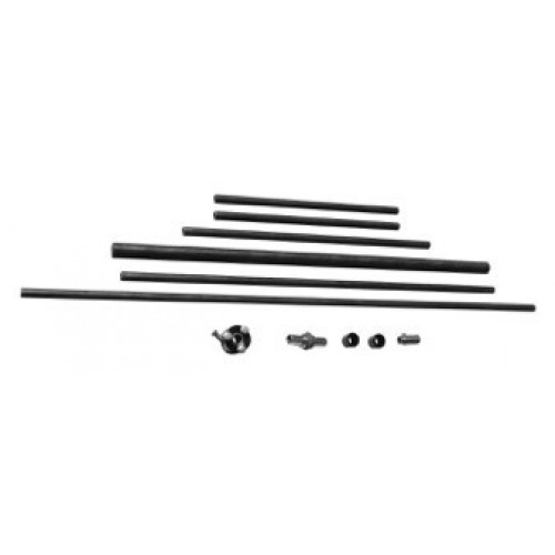 Steering Column Kit - Bracket / Column Tube / Bushings / Steering Shaft / U-Joint / Quick Release - Steel - Natural - Mustang II / Pinto Splined Racks - Kit