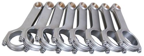 Connecting Rod - H Beam - 5.933 in Long - Bushed - 3/8 in Cap Screws - ARP2000 Bolt - Forged - Steel - Ford Modular - Set of 8