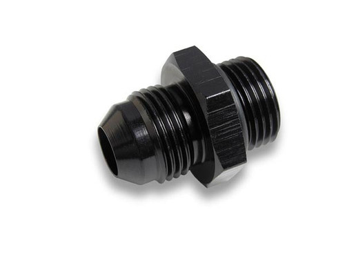 Fitting - Adapter - Straight - 10 AN Male to 12 AN Male O-Ring - Aluminum - Black Anodized - Each