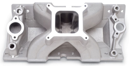 Intake Manifold - Super Victor - Square Bore - Single Plane - Aluminum - Natural - Vortec - Small Block Chevy - Each